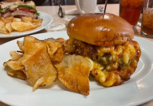 BBQ Bacon Mac-N-Cheese Burger