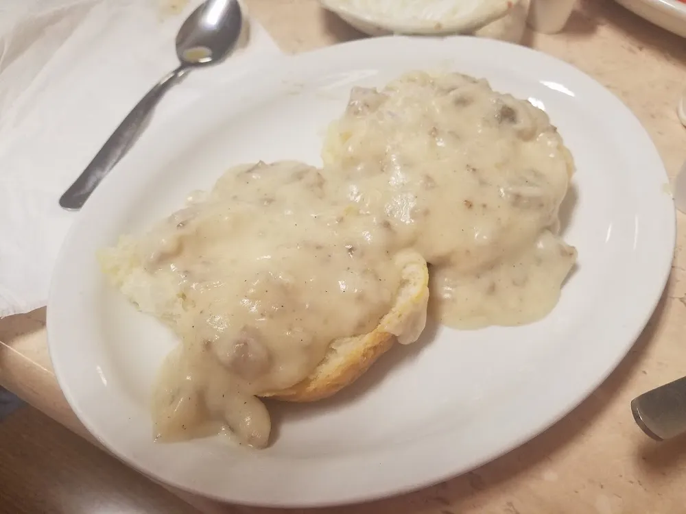 Sausage Gravy and Biscuit